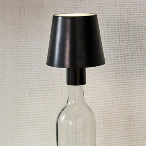 LED Touchable Black Lampshade with Bottle Stopper in Gift Box