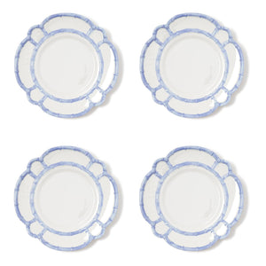 French Blue Bamboo Touch Dinner Plate, Set of 4