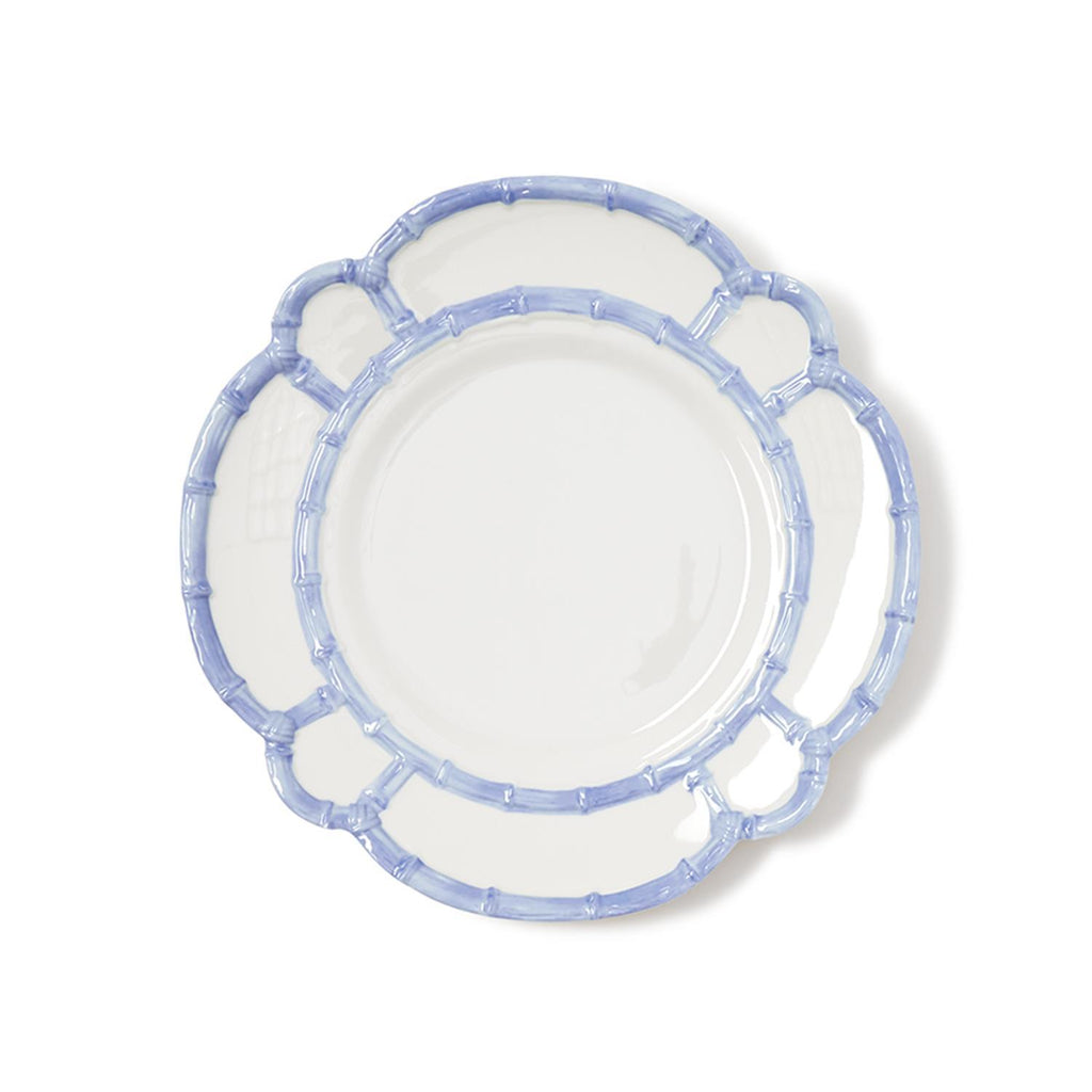 French Blue Bamboo Touch Dinner Plate, Set of 4