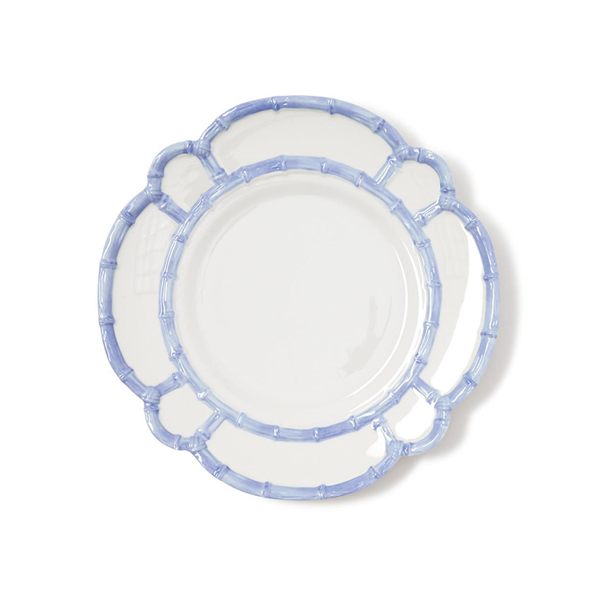 French Blue Bamboo Touch Dinner Plate, Set of 4