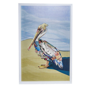 Pelican Paper Collage Wall Art