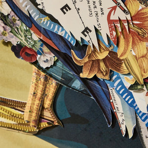 Pelican Paper Collage Wall Art