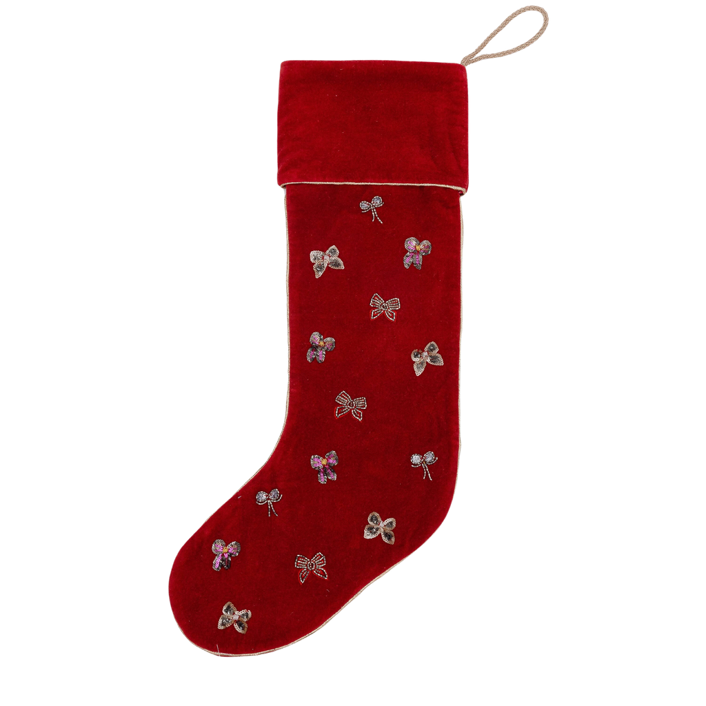 Bow Stocking in Red