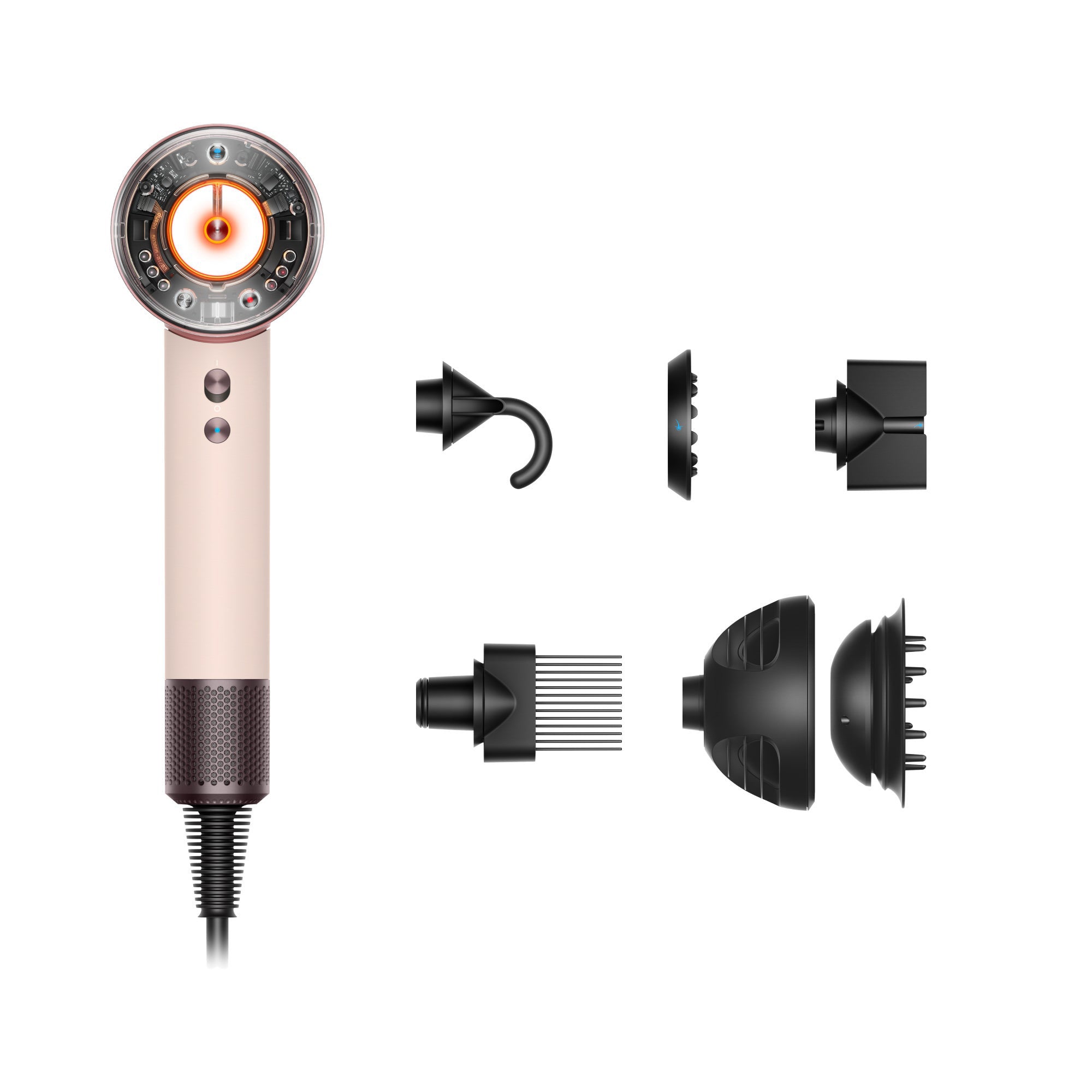 Supersonic Nural Hair Dryer in Ceramic Pink & Rose Gold