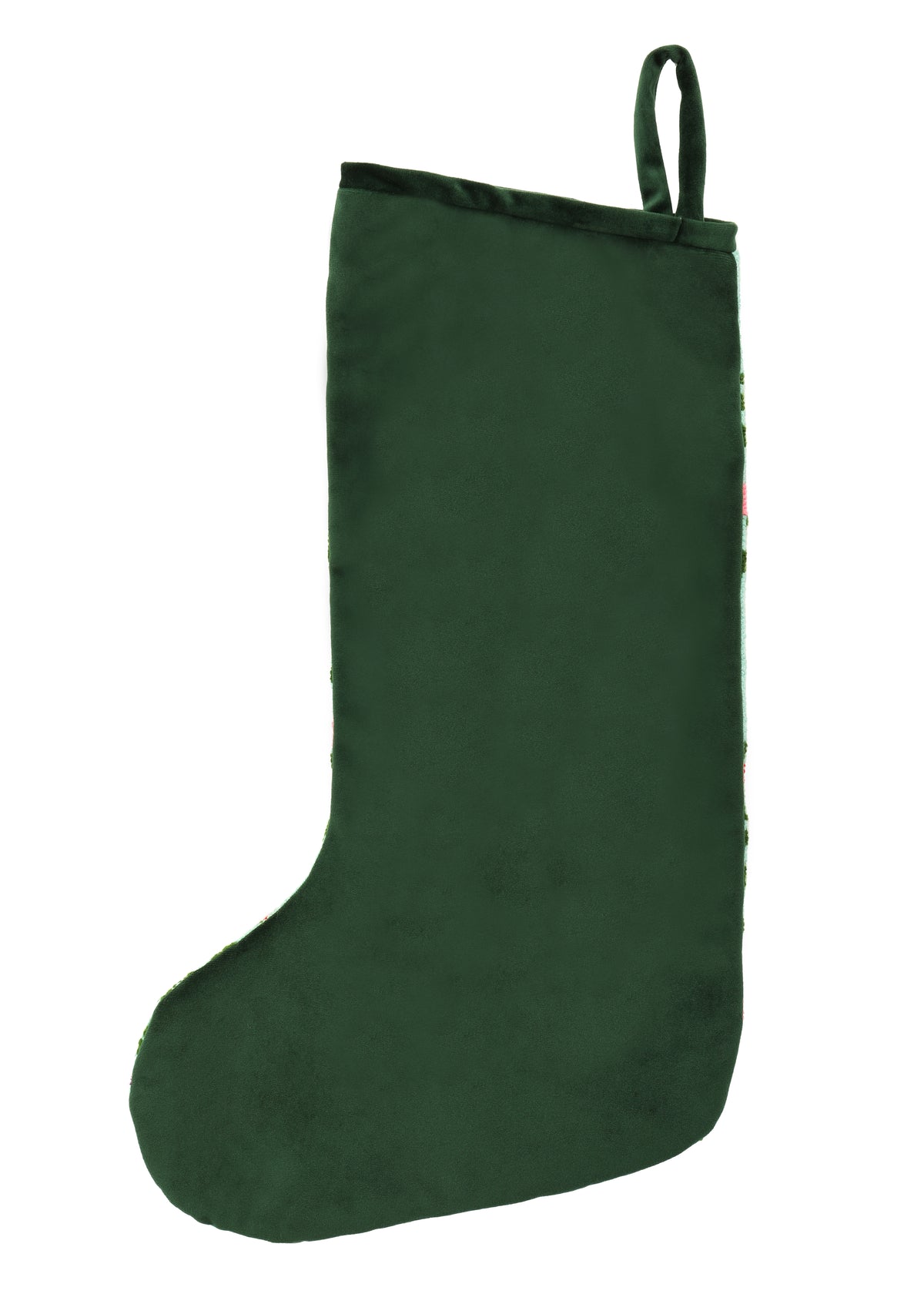 Velvet Cuff Ornament Stocking