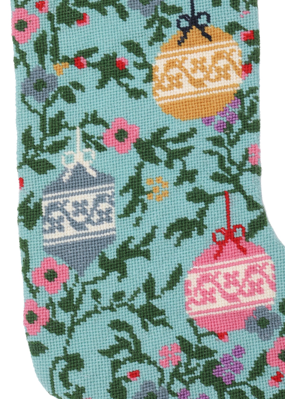 Velvet Cuff Ornament Stocking