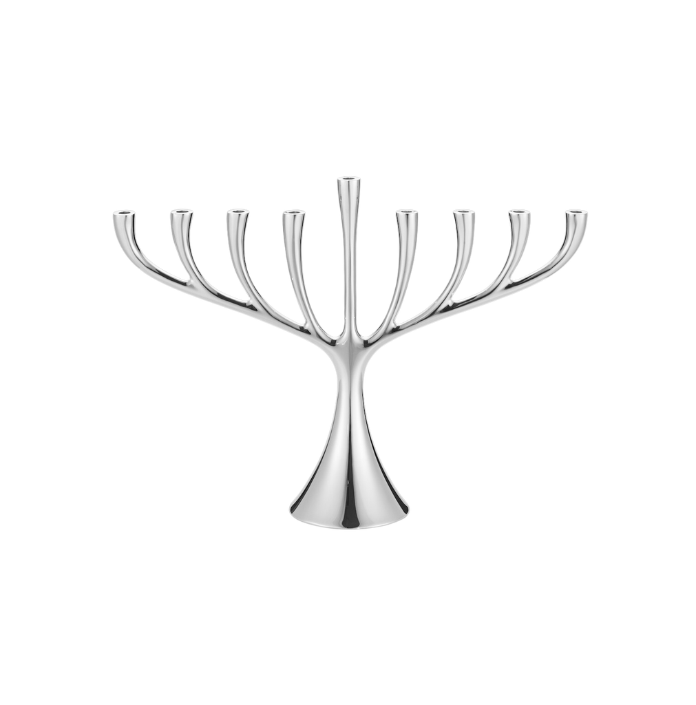 Cobra Menorah Mirror Sterling Silver