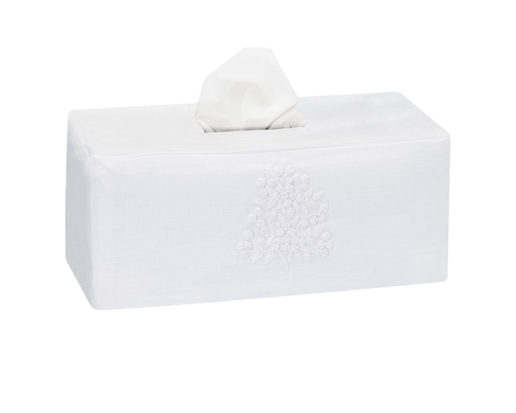 Jardin Classic Linen Long Tissue Box Cover in Six Colors