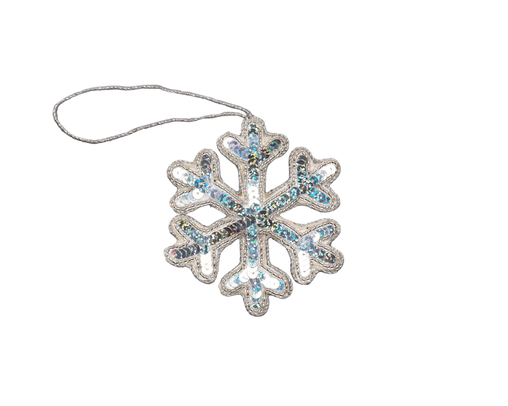 Snowflake Silver Ornament