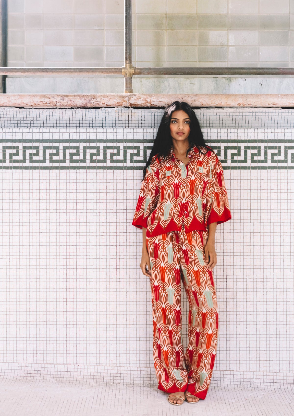 Girona Pants in Lana Egret