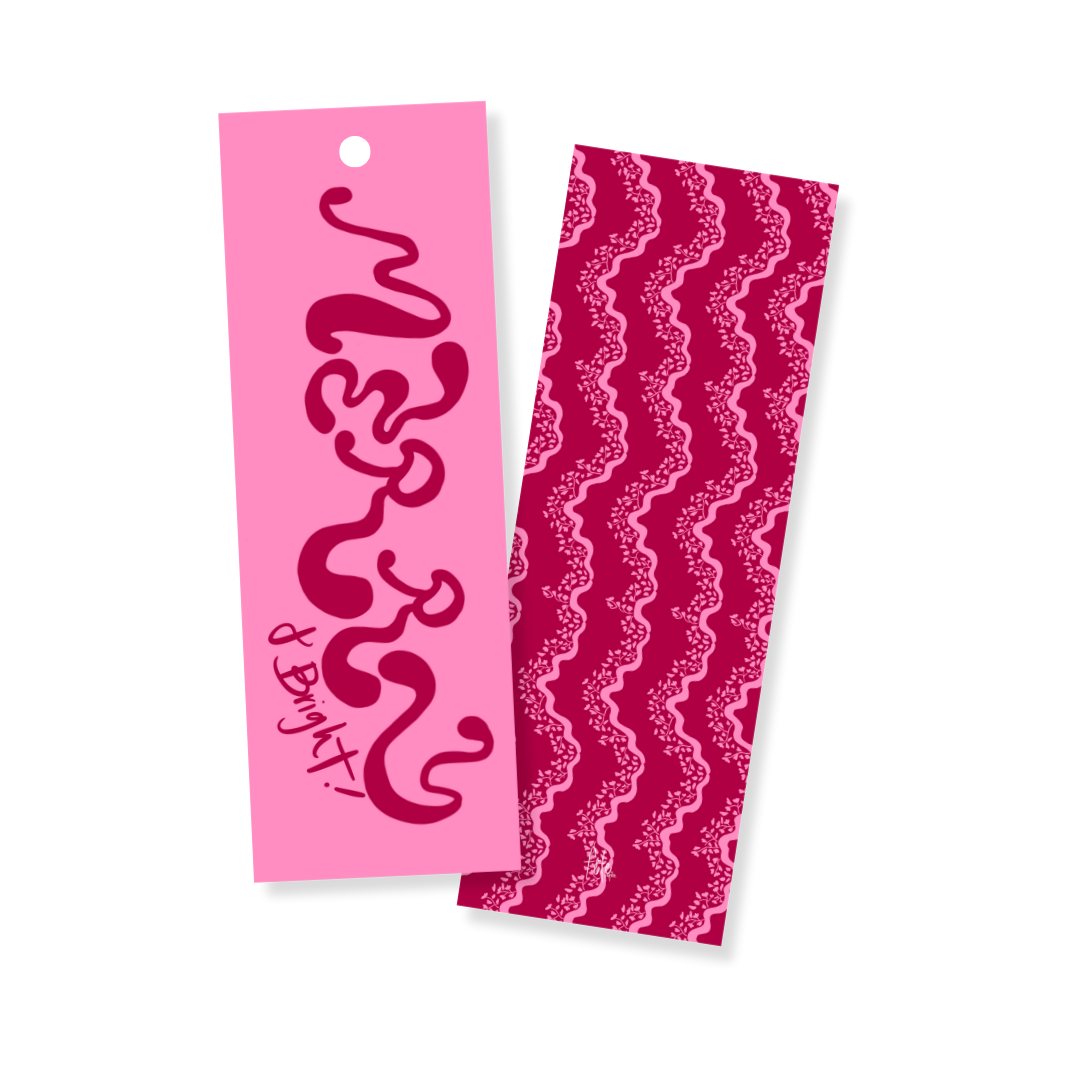 Merry & Bright Floral Vine Gift Tag Set