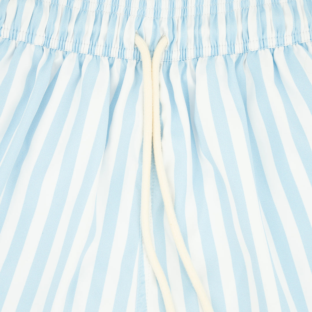 Kyle Boy Swim Trunk in Blue Stripes
