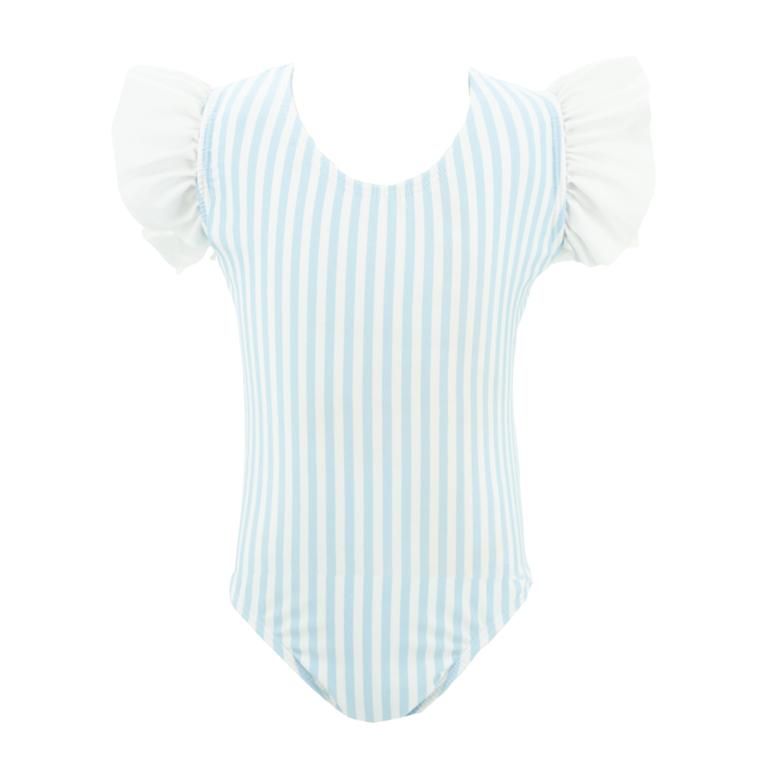 Kate Girl One Piece in Blue Stripes