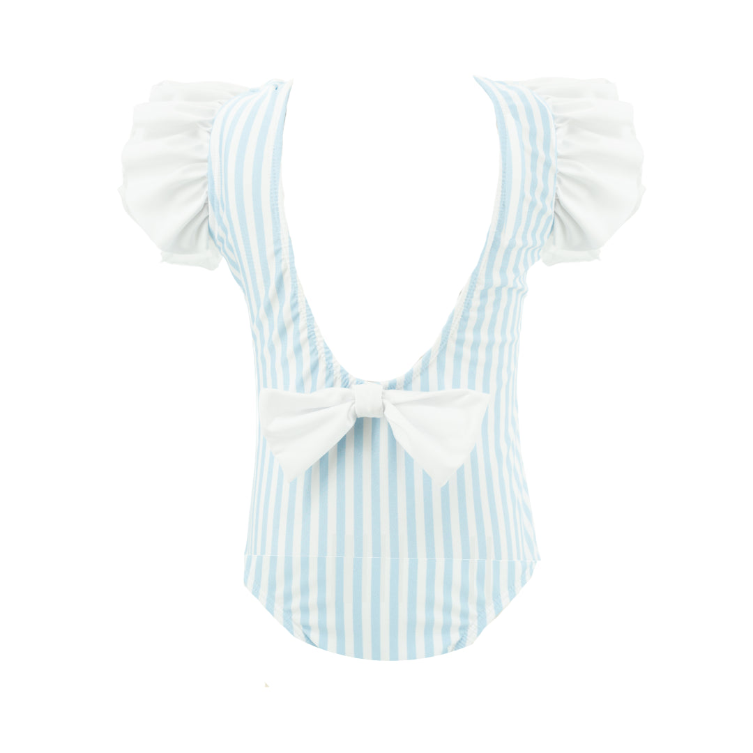 Kate Girl One Piece in Blue Stripes