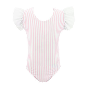 Kate Girl One Piece in Pink Stripes