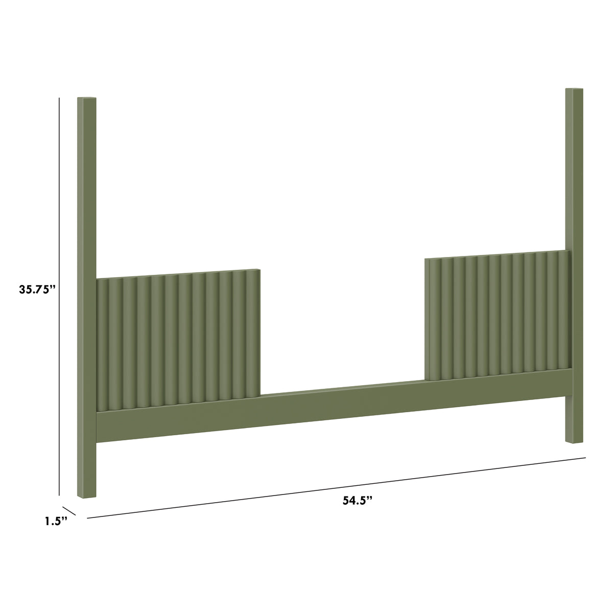 Toddler Bed Conversion Kit for Moab 3-in-1 Convertible Crib in Olive