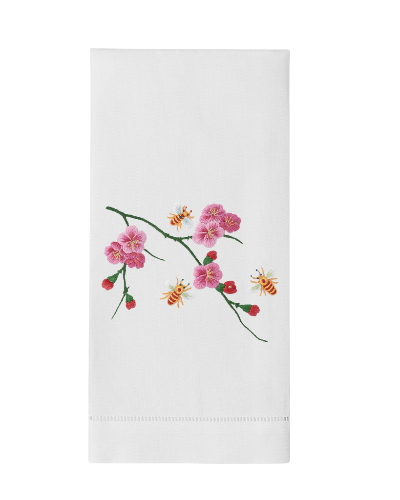 Bees & Flowers Hand Towel