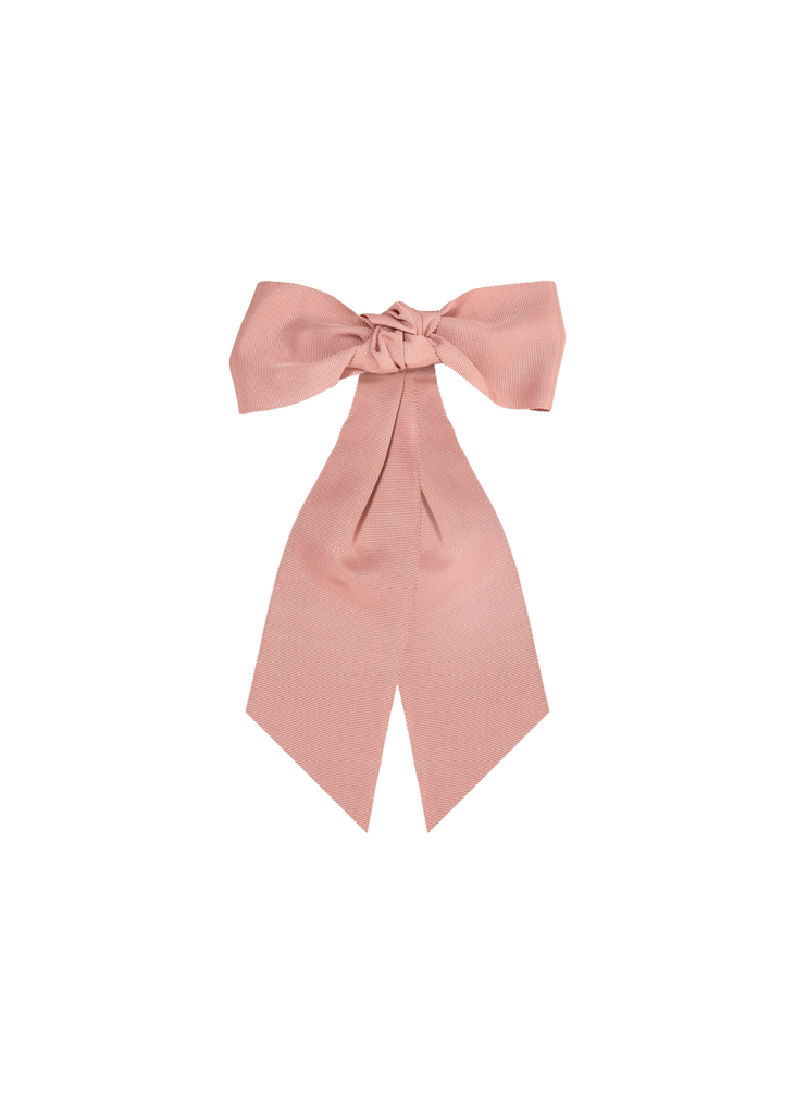 Alicia Bow Barrette in Blush