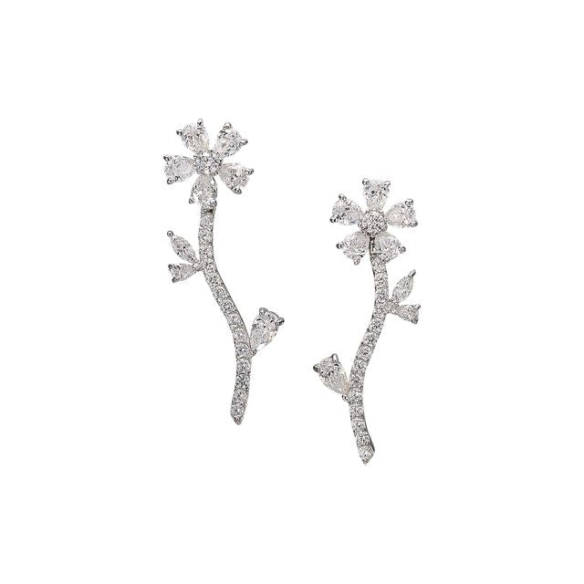 Diamond Marguerite Earrings