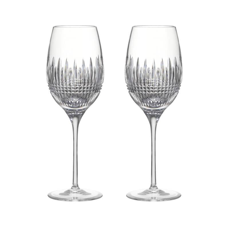 Lismore Diamond Essence White Wine Medium 15.5oz, Set of 2