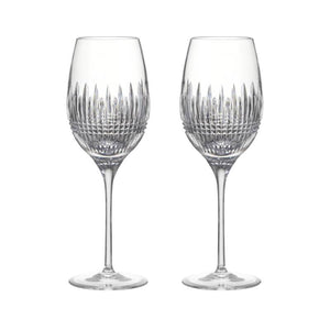 Lismore Diamond Essence White Wine Medium 15.5oz, Set of 2