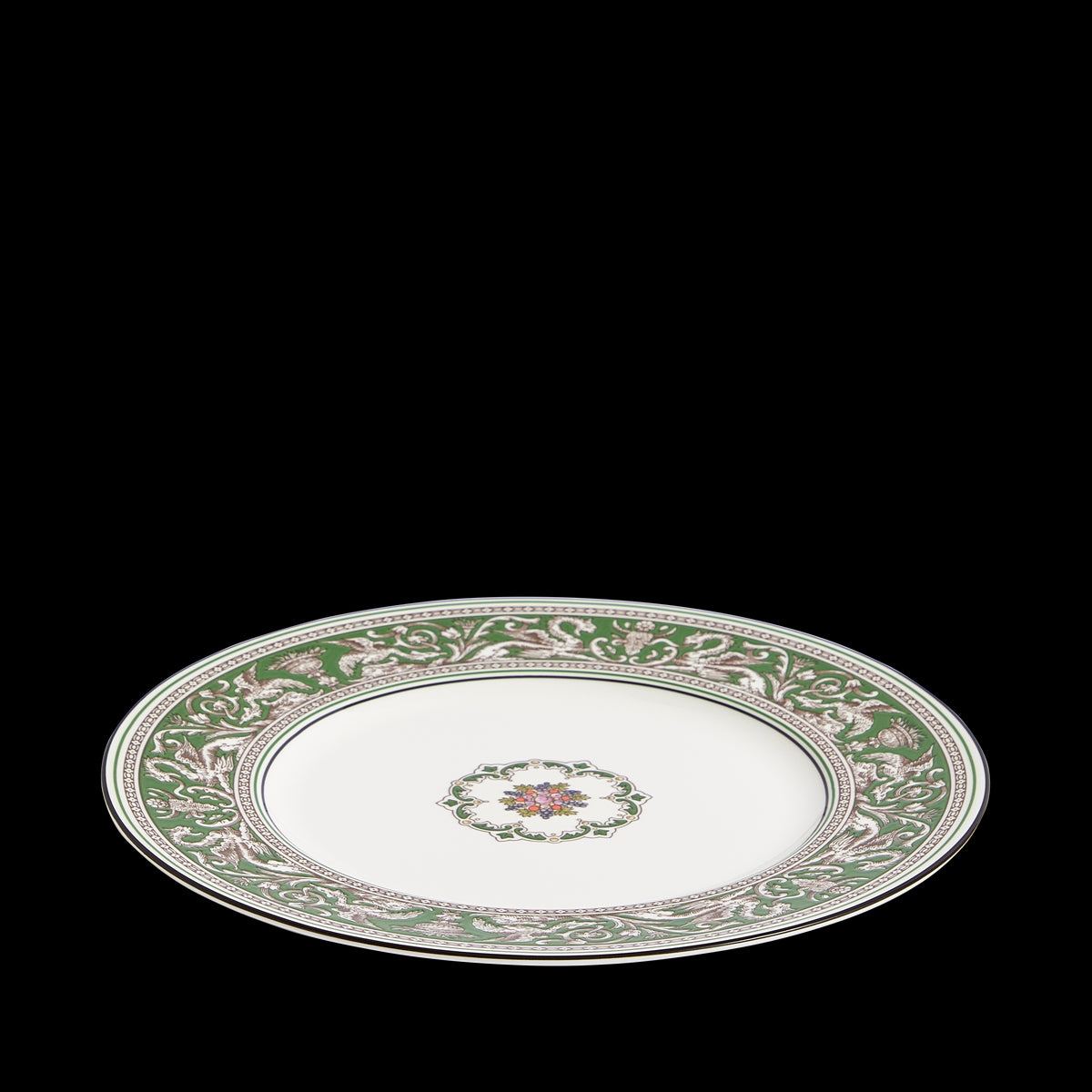 Florentine Verde Plate 10.7"