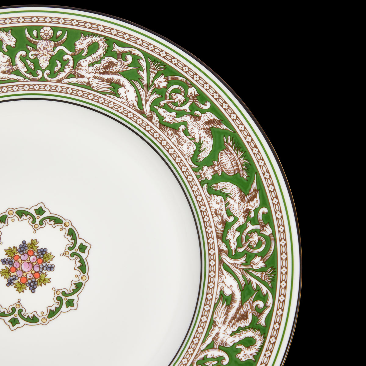 Florentine Verde Plate 10.7"