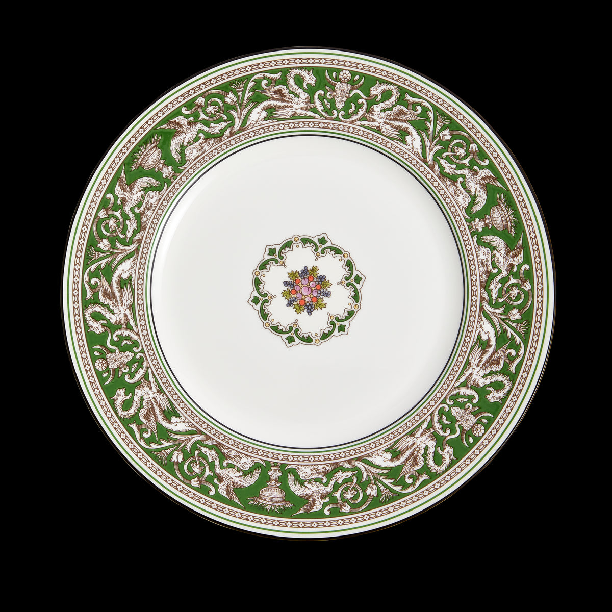 Florentine Verde Plate 10.7"