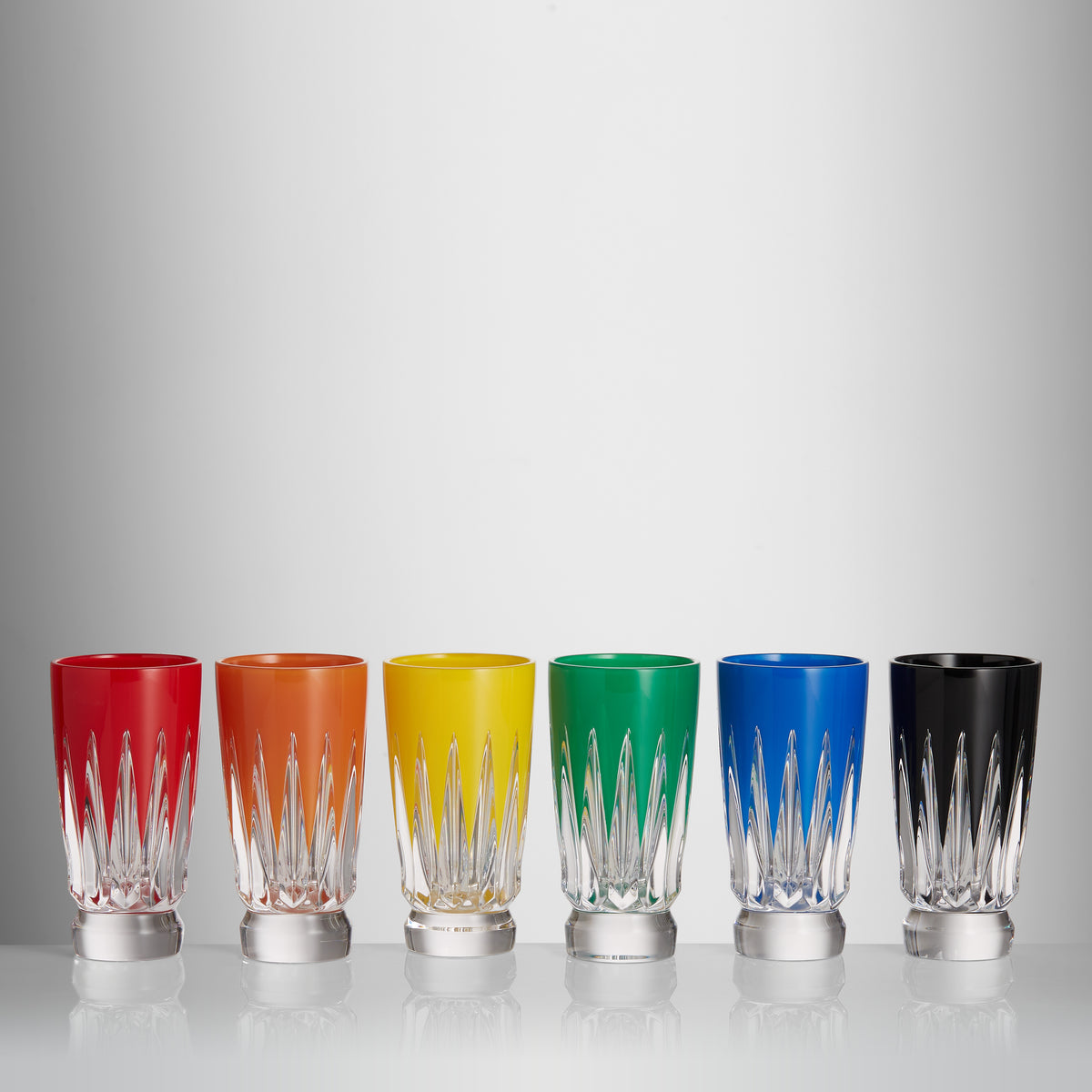 New Year Shot Glasses Firework Mixed, Set of 6