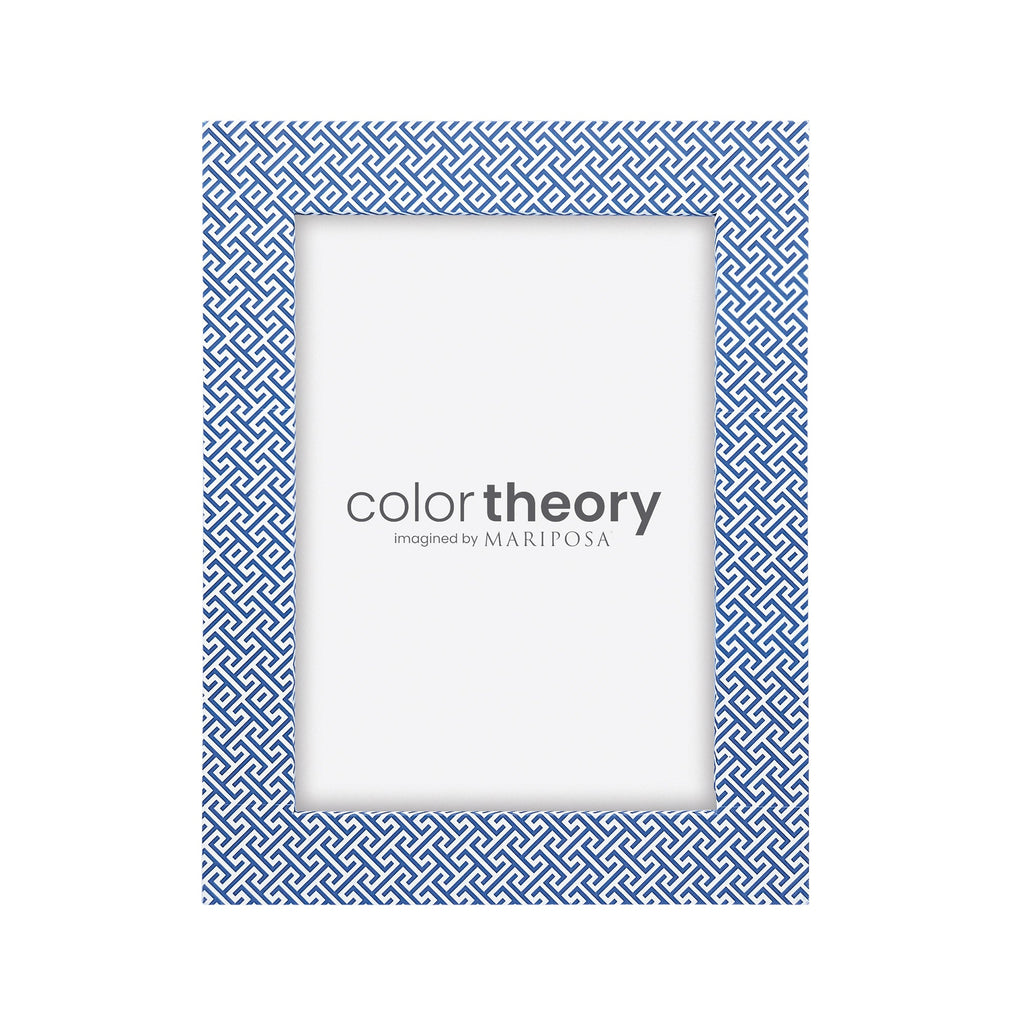 Double Sided Fretwork and Denim Blue 5x7 Frame