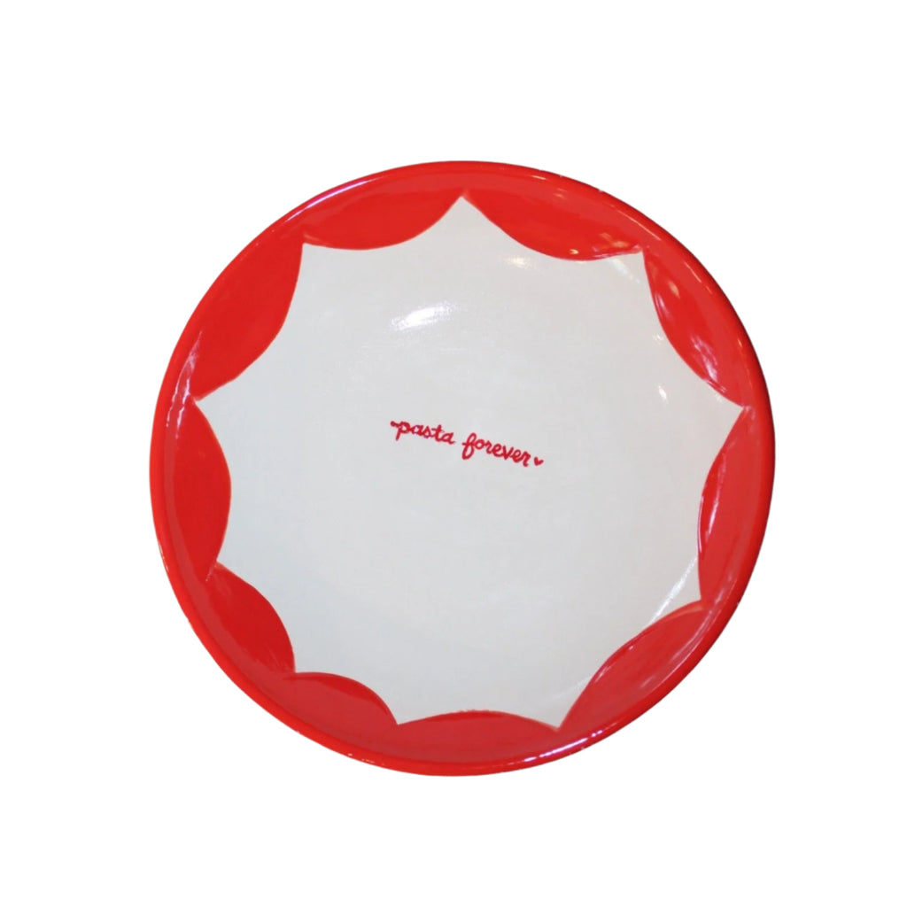 Hand-painted "Pasta Forever" Pasta Bowl