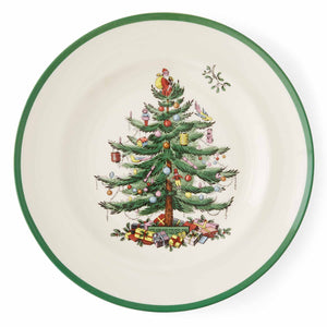 Christmas Tree 10.5" Dinner Plates, Set of 4 with Gift Box