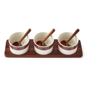 Christmas Tree Tartan 7-Piece Condiment Set