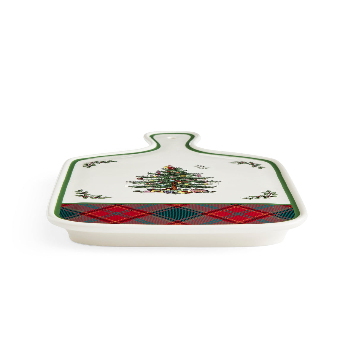 Christmas Tree Tartan 13.5" Serving Board