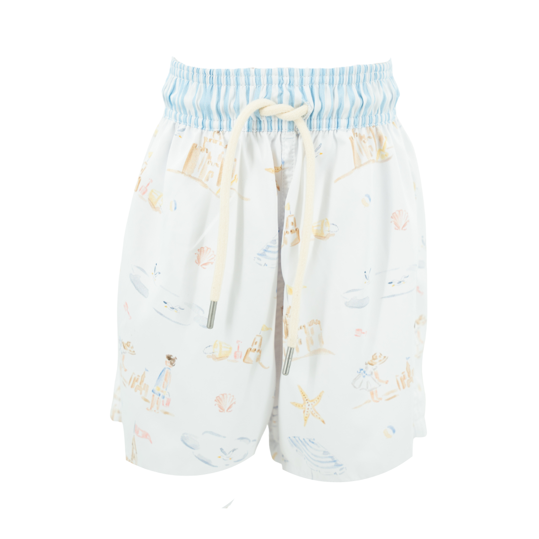 Kyle Boy Swim Trunk in Seaside