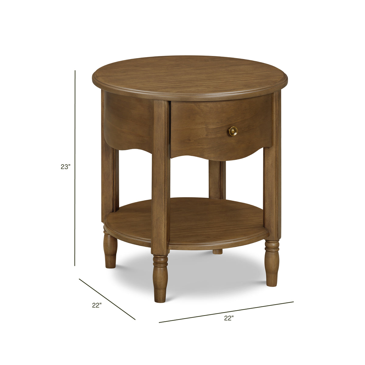 Liberty Assembled Nightstand in Natural Walnut