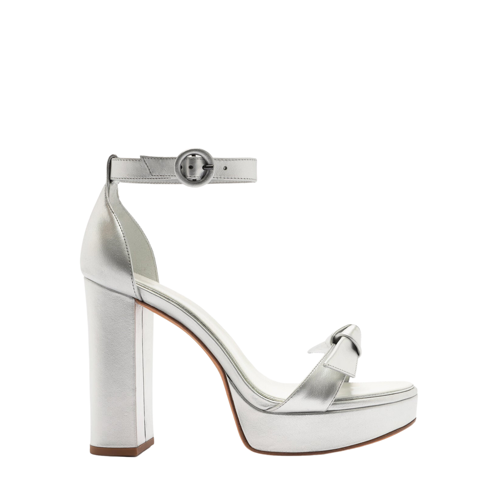 Clarita Bridal Platform 120 in Silver Pearl