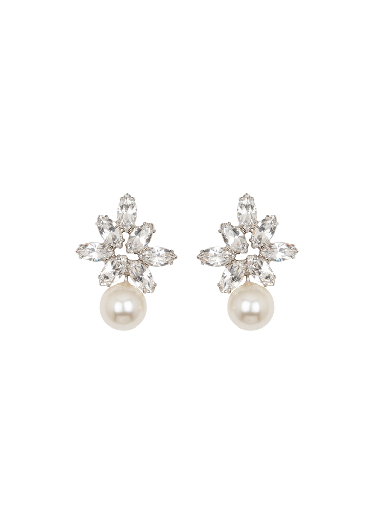 Liza Earrings in Crystal