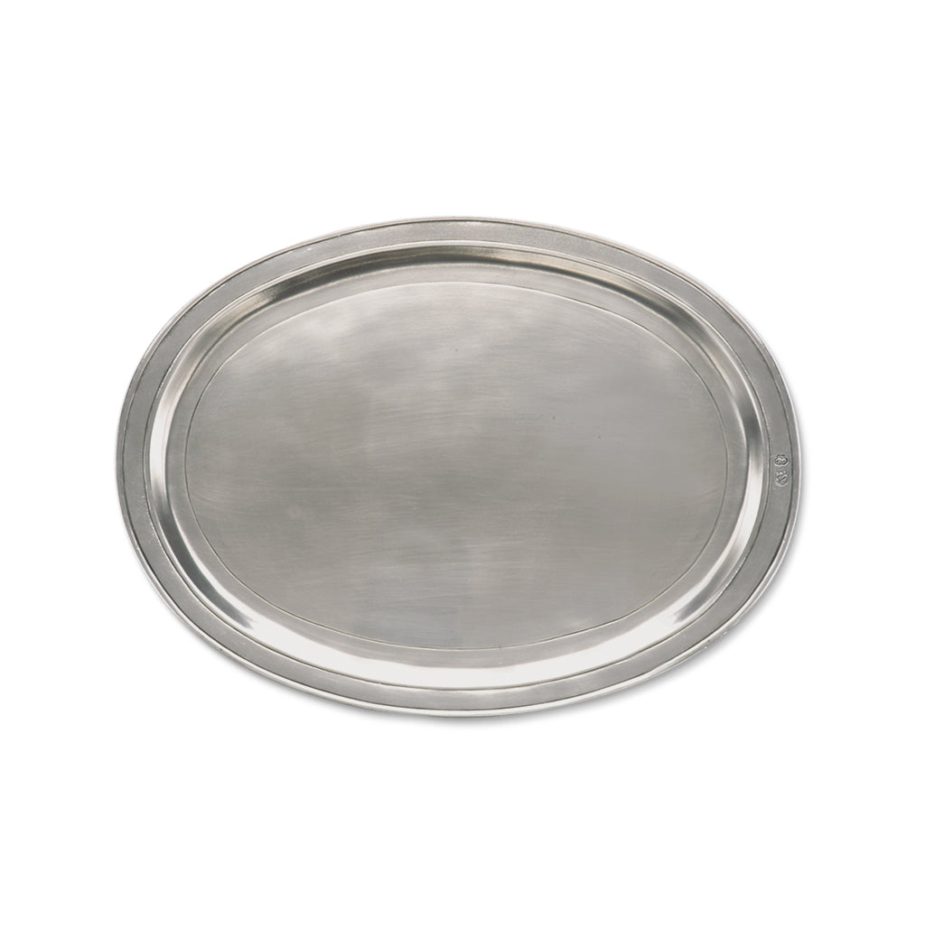 Oval Incised Tray, Large