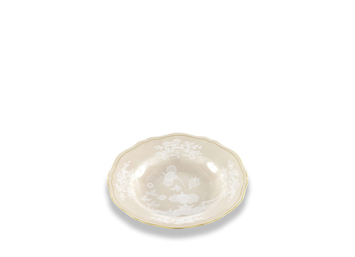 Oriente Italiano Antico Doccia Soup Plate in Meringa