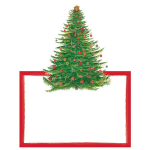 Glittering Tree Die-Cut Place Cards, Set of 8