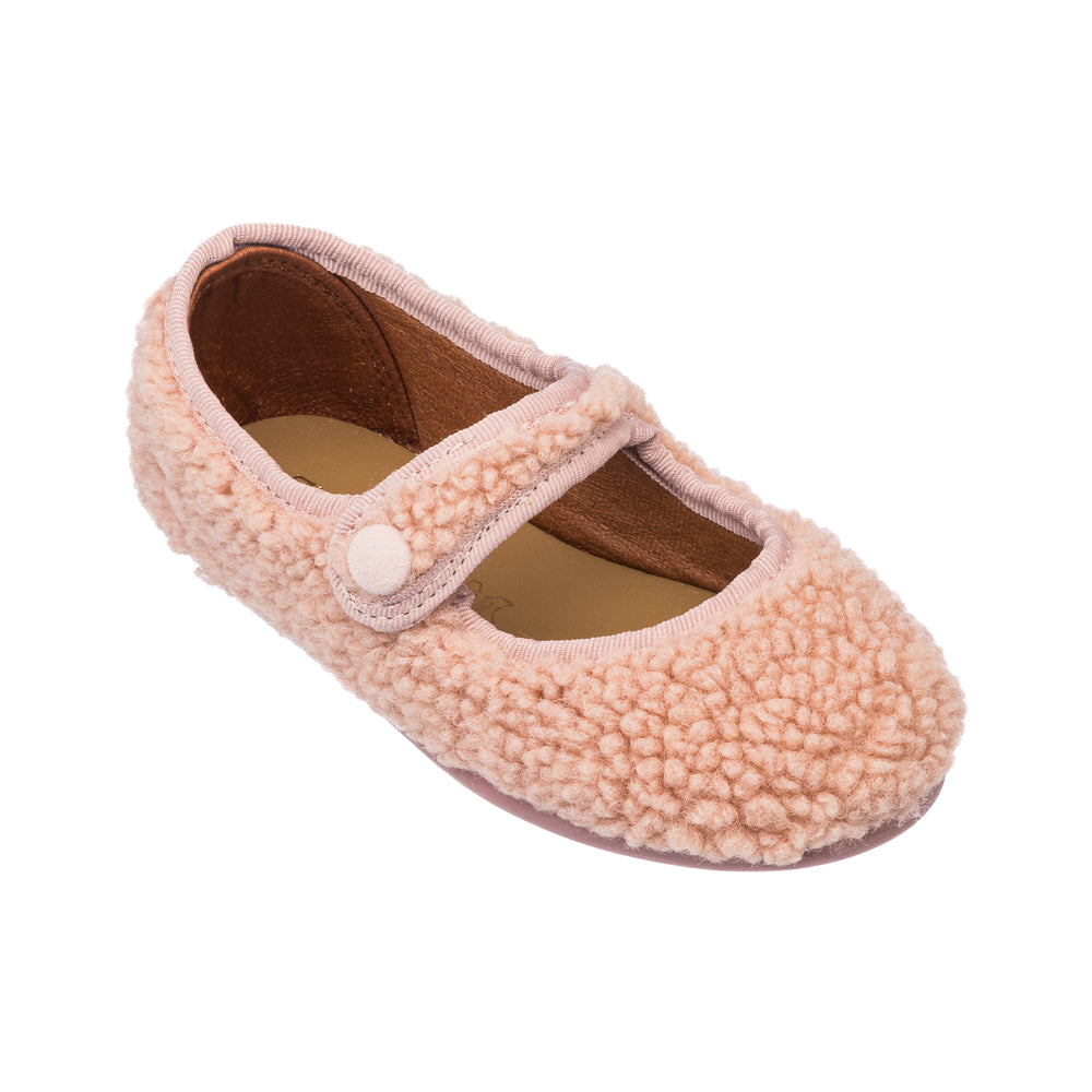 Shearling Mary Jane in Pink