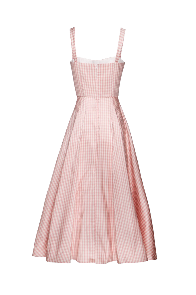 OTM Exclusive: Daphne Dress in Pink Gingham