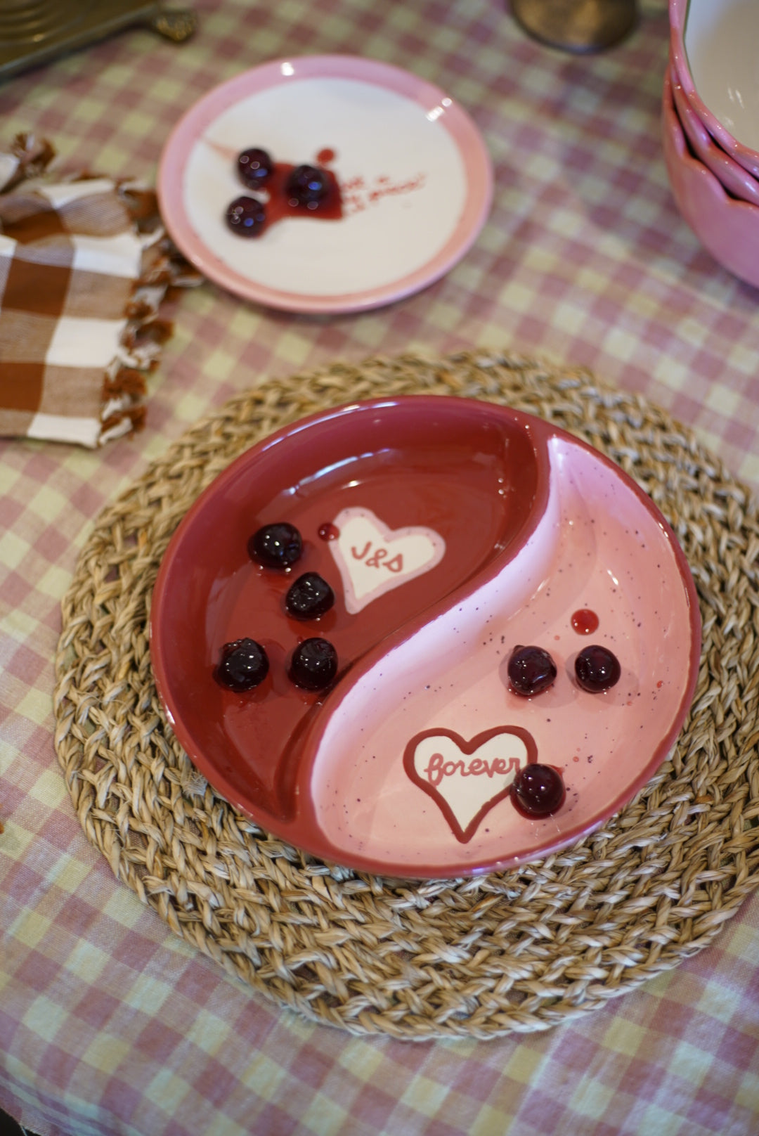 Hand-painted Custom Yin-Yang Aperitivo Bowl