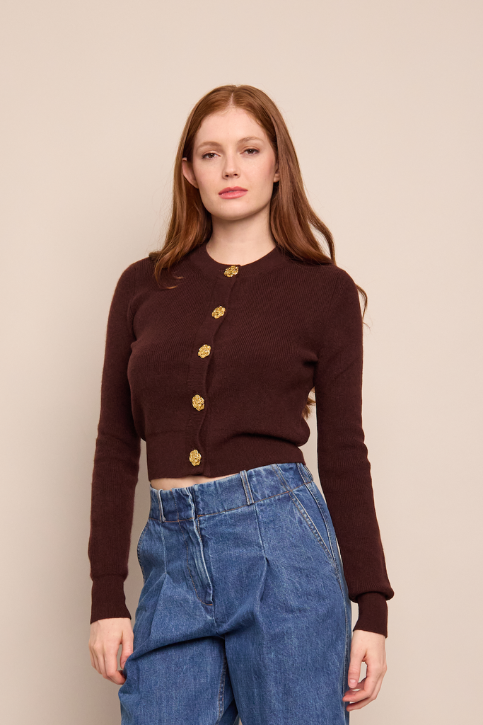 Ellery Cardigan in Cocoa
