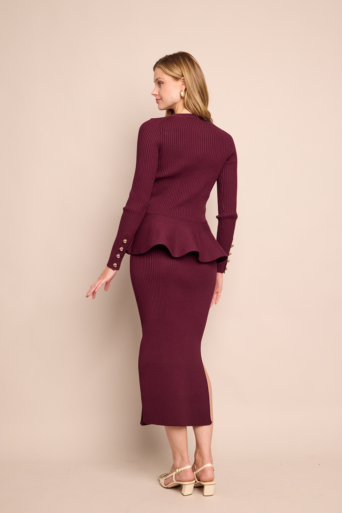 Jocelyn Skirt in Wine