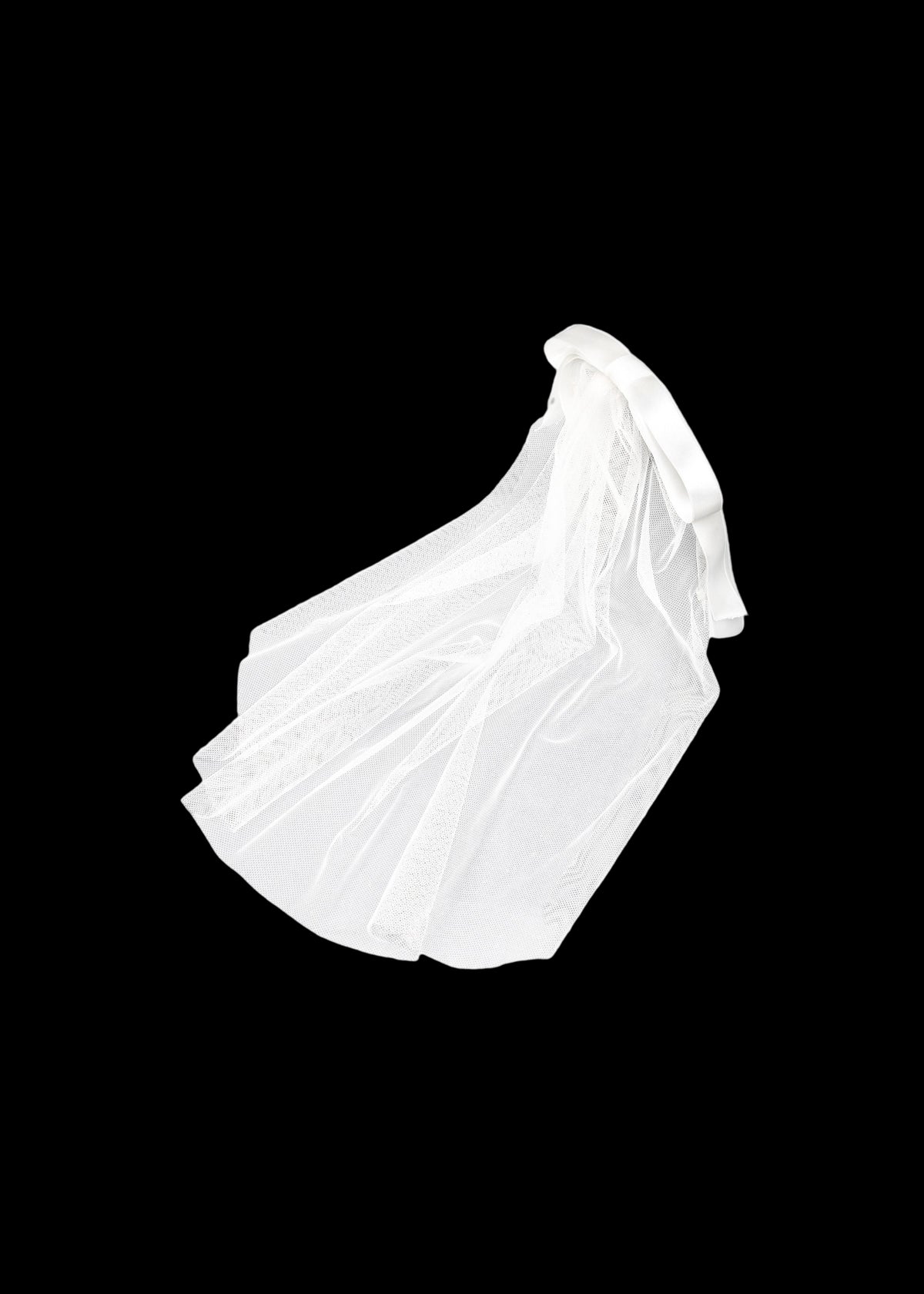 Gretta Bow Voilette in Cream