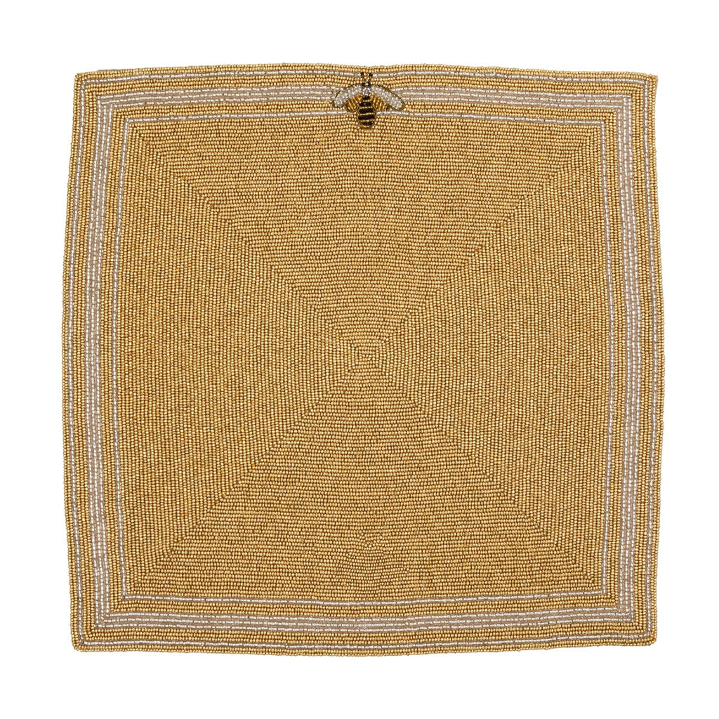 Stripey Be Square Hand-Beaded Placemat