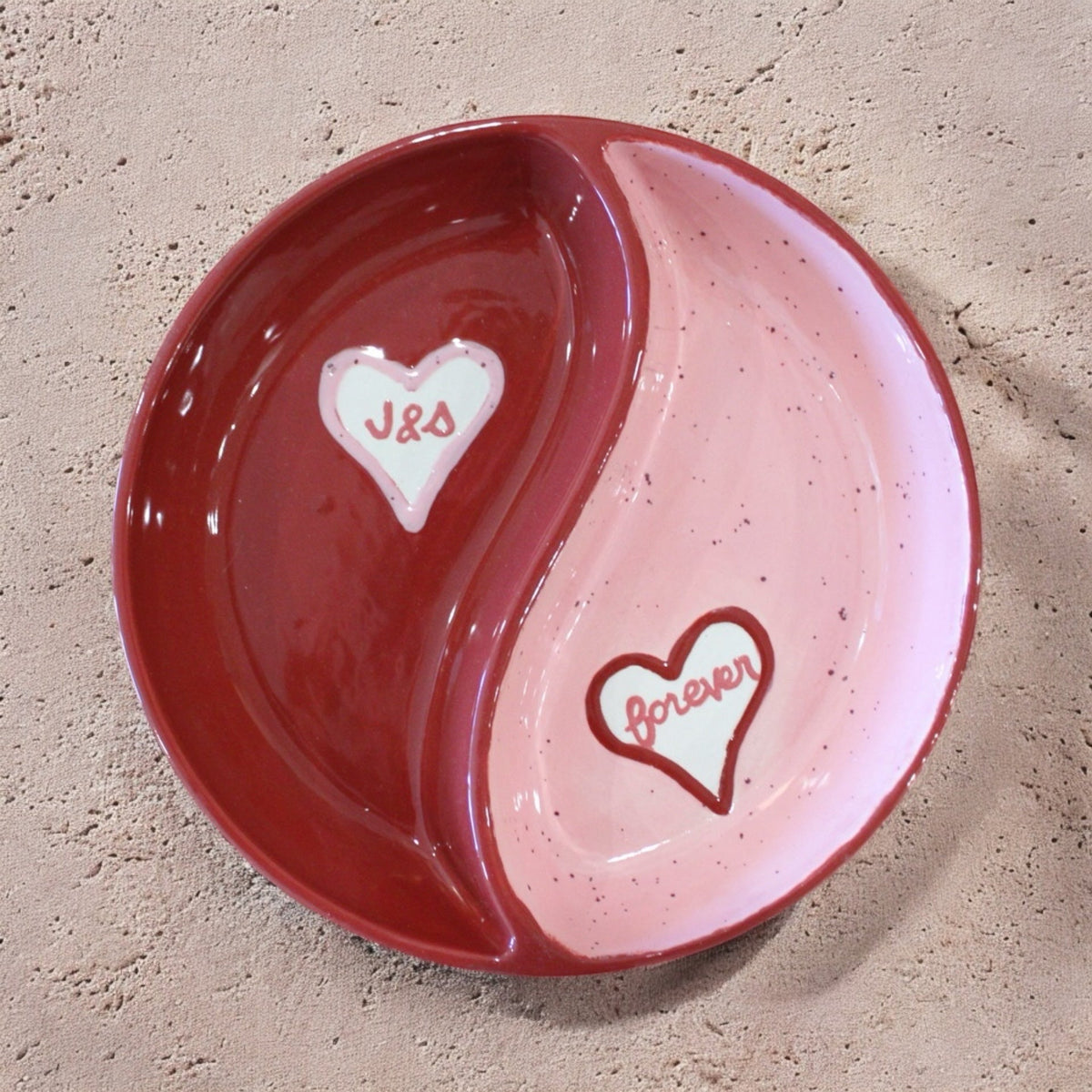 Hand-painted Custom Yin-Yang Aperitivo Bowl