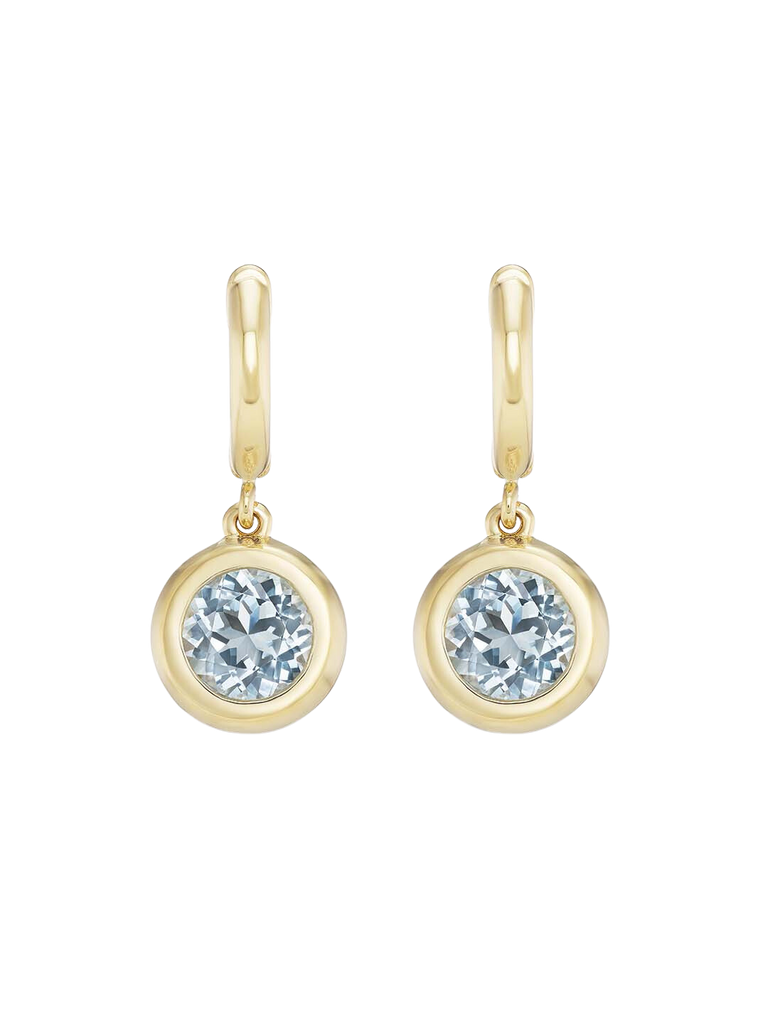 Gemma Dangles Large Aquamarine